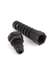 10pcs Waterproof M12 PG7 Cable Connectors Spiral Strain Relief Protector Plugs Cable Thread