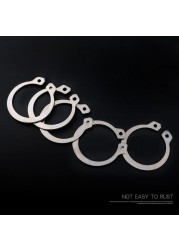 150/250pcs 304 stainless steel outer circles retaining ring assorted set 4-25mm 15 sizes xqmg