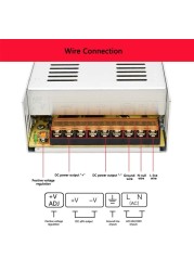 Switching Power Supply DC 12V 24V 36V 48V 60V Transformer 600W 10A 12.5A 13.8A 25A 50A SMPS Source Transformer for Led Strip CCTV