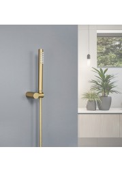 Brushed Gold Handheld Shower Head Bathroom Gold Finish Brass Or Stainless Steel Shower Bath Spray Handheld Shower Heads