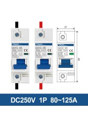 TAIXI Solar Photovoltaic DC PV Circuit Breaker Switch MCB DC250V 500V 1000V 16A 32A 40A 50A 63A Air Switch 100A 125A