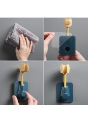 360 Rotating Adjustable Shower Head Holder Wall Mounted Self Adhesive Hand Shower Holder Shower Brackets Bathroom Accessories