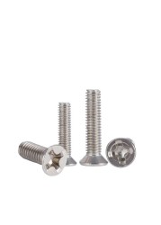 M1.6 screw 50pcs 304 stainless steel philips flat countersunk head bolt 1.6mm grub screws for laptop repair