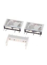 General Purpose Voltage Relay HF49FD-005-1H12 005-1H12 HF49FD DC5V 1H12 4PIN 5A 20x5x12.5mm