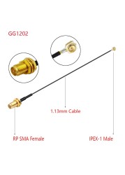 10pcs IPEX Cable SMA Female to uFL/u.FL/IPX/IPEX-1 IPEX 1 Male Plug WiFi Antenna RF Cable RG1.13 /0.81 Pigtail Extension Cable