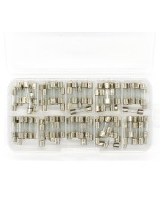 Strengthen! 100pcs set 5x20mm quick blow glass tube fuse kits assorted, quick blow glass fuse