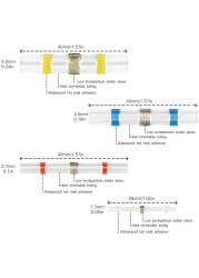 250/100pcs Insulator Welding Wire Connectors - Heat Shrink Welding Butt Connectors - Welding Connecting Kit - Marine Auto Insulated