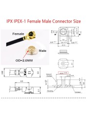 10pcs RG178 Pigtail U.fl IPX IPEX1 Female to U.fl IPEX1 Female WiFi Antenna Extension RF Coaxial Cable for Router 3g 4g Modem