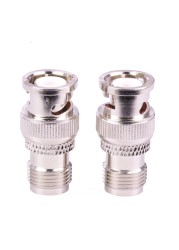 10pcs/lot BNC Male Plug to TNC Female Jack Straight RF Adapter Coupler High Quality Copper TNC to BNC M/F RF Connector Adapter