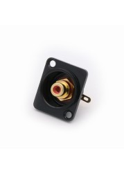 Premium Board Mount RCA Connector Female, Silver RCA Female Socket, Red and White Colors Available, 50 Pieces