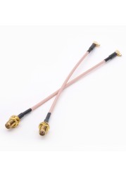 RG316 Coaxial Cable RF Cable RP SMA Female Switch to MMCX Male Right Angle Pigtail Cable 15cm 6" Wholesale Fast Ship