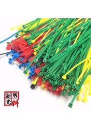 100pcs/pack 4*100mm high quality width 3.6mm white black self-locking plastic nylon cable ties, wire zip tie