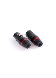 20pcs High Quality Zinc Alloy Black XLR 3 Pin Male And Female Audio Connector Cable Adapter For Audio Video