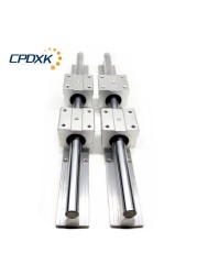 2pcs SBR12/SBR16/SBR20 L1000mm Linear Guide Rail + 4pcs SBR12/16/20UU Linear Bearing Blocks for CNC Machining Part