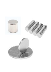 1-20pcs Strong Round Magnet Rare-Earth Neodymium Magnet Permanent Magnet Diameter 15mm Thickness 1/1.5/2/3/4/5/6/10/15mm