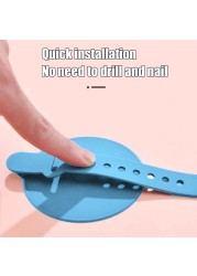 Shower Head Holder Heat Resistant Home Hotel Strong Suction No Drilling Durable Wall Mounted Solid Silicone Bathroom Accessories