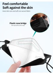 50-100pcs Disposable Face Mask Industrial 5ply Ear Loop Reusable Mouth Cover Fabric Masks Fashion Face Cover Mascarilla New