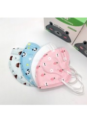 3-13 Years FFP2 Mascarillas Kids Face Mask 5 Layers KN95 Respirator Strawberry Panda Mask Pocket Mask For Kids Boys Girls