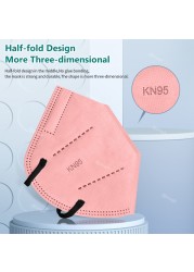 KN95 Mask FFP2 Adult Mask Multicolor New KN95 Mascarillas FPP2 homology ada disposable face protection mask mondkapjes