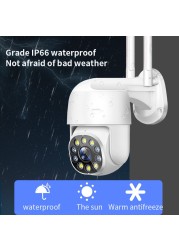 IP Camera 5G WiFi PTZ Outdoor AI Human Detection Mini Camera H.264 P2P Audio CCTV Surveillance Camera Night Vision Security Version