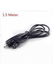 1/1.5/3/5M Male Female DC Power Accessory Extension Cable 5V 2A Power Adapter Cord 3.5mm x 1.35mm Connector for CCTV Security Camera