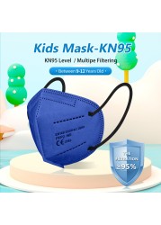 Mascarillas FPP2 Niños FFP2 Mascarillas FPP2 9-12 Years Old Kids Mask Similar Baby Morgues Masks 5 Layer CE ffp2tool KN95 FFP 2 Mask