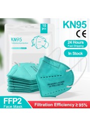 FFP2 Mask EU Approved 5 Layers KN95 ffp2mascarillas FPP2 Adutos Reusable Mask FP2 FFP3