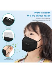 KN95 Mask Mascarillas fpp2 niños 9 a 12 años Respirator Protective CE ffp2 Mask Kids Face Mask Masken ffp 2 approved