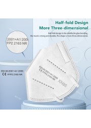 Mascherine FFP2 Mascarilla FPP2 homology ada 5 ply KN95 masks adult respirator mask FPP2 95% protective filter ffpp2 masken ffp 2