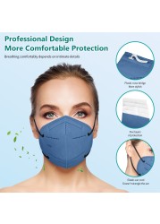 10-100pcs Morandi Color KN95 Mask 5 Layers Face Mask FFP2 Mask FFPP2 Mascarillas fpp2 Homologada Mascarillas KN95 Certificadas