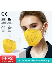 20-100pcs ffp2fan ce mascarillas ffp2reuse zable protective colors mouth mask kn95 masque ffpp2 mascarillas kn95 certificate