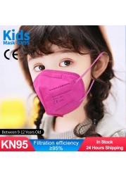 9-12 Years FFp2 Mascarillas Children Colors kn95fan Kids ffp2fan Ninos CE Masque FPP2 Reusable Filter Mask kn95 infantil