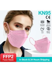 قناع الأسماك FFP2 شهادة CE Mascarillas FPP2 وافق FP2 التنفس الكبار واقية الفم قابلة لإعادة الاستخدام أقنعة الوجه KN95 ffp2mascarillas