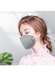 6 layer masks ce ffp2 mascarillas KN95 respirator mask activated carbon gray mask reusable dust ffp2 muffle mask ffp3