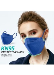 أقنعة Kn95 mascarillas fpp2 قناع وجه ملون ffp2fan CE ffp2 قناع تنفس يمكن إعادة استخدامه ماسكارا ffp 2 mascarilla fpp2 homology ada