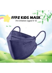 Elo FPP2 Masks For Kids 6-12 Years Korean Fish Mascarilla Infantil FPP2 Resale 4 Layers FFP2 KN95 Mask For Kids