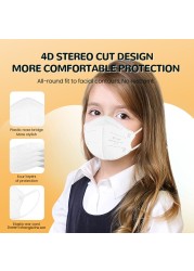 KN95 Kids Mask Mascarillas FFP2 Niños FFP 2 4 Ply Mask Reusable Kids Face Mask ffp2fan Niños Mascarilla FPP2 homology ada infantil