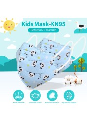 10-100pcs 5 Layers KN95 Face Mask FFP2 Mascarillas for 0-5 Years Children Masque Filter ffp2fan Dustproof mascarilla fpp2 homology ada