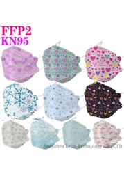 KN95 FFP2 CE 80 Unique Print Beauty Wholesale Fish Mask Mascarillas Protective Breathing Anti Fog Adult Colorful Masques