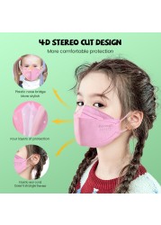 FFP2 Masks For 6-12 Years Kids FPP2 Masks Kids Kn 95 Mask FP2 Homology Ada 4 Ply Korean KN95 Mask ffp2 infant ffp2fan niños