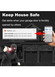 WiFi Smart Garage Door Smart Life Tuya APP Remote Control Open Close Monitor With Alexa Echo Google Home No Hub Required