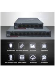 Hikvision 100Mbps Fast Ethernet Unmanaged PoE Switch DS-3E0106P-E(4POE+2CH) and DS-3E0110SP-E(8POE+2CH) RJ45 Port DC 48V Camera