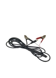 3M Long DC Battery Clip Cord Male to Alligator Clip Cord DC 12V 24V Universal Audio Cable Red and Black Clip