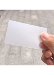 100pcs Inkjet Printable Transparent Blank PVC Card Membership ID Bbusiness Card 86*54mm for Epson or Canon Inkjet Printers