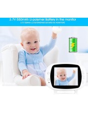 3.5 Inch LCD Screen 2.4G Digital Wireless Video Voice Control Night Security Camera Viewer 2-way Talk Baby Monitor