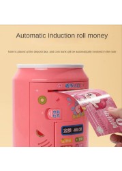 Net red Vibrato piggy bank children fingerprint password can be stored and pull anti-fall locks