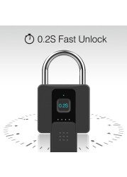 Smart lock outdoor waterproof fingerprint lock courtyard warehouse large lock smart remote anti-theft smart lock