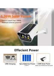 4G Solar IP Camera 1080P Solar Panel Solar Powered Security Camera IP Camera Solar Camera Outdoor PIR Motion Detection