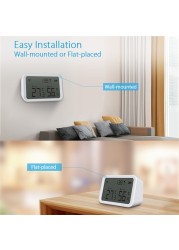 2022 New Smart Wifi Temperature Humidity Sensor Tuya Humidity Detector Work with Alexa Google Processor