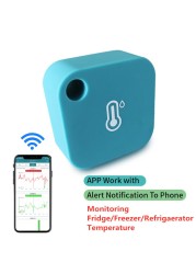 Wifi bluetooth thermometer hygrometer remote monitor wireless wifi temperature sensor humidity alert for refrigerator